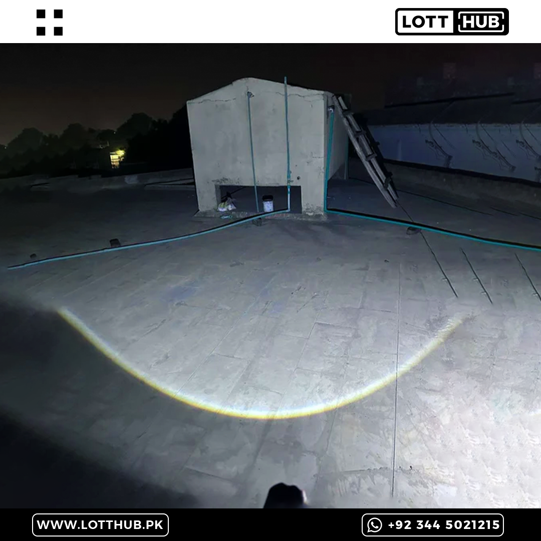 POWERFUL LASER LED P90 Torch 2km Range | Power bank and waterproof