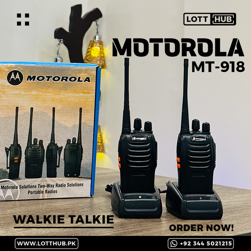 MOTOROLA MT-918 WALKIE TALKIE - 2 TO 4 KM RANGE - PAIR