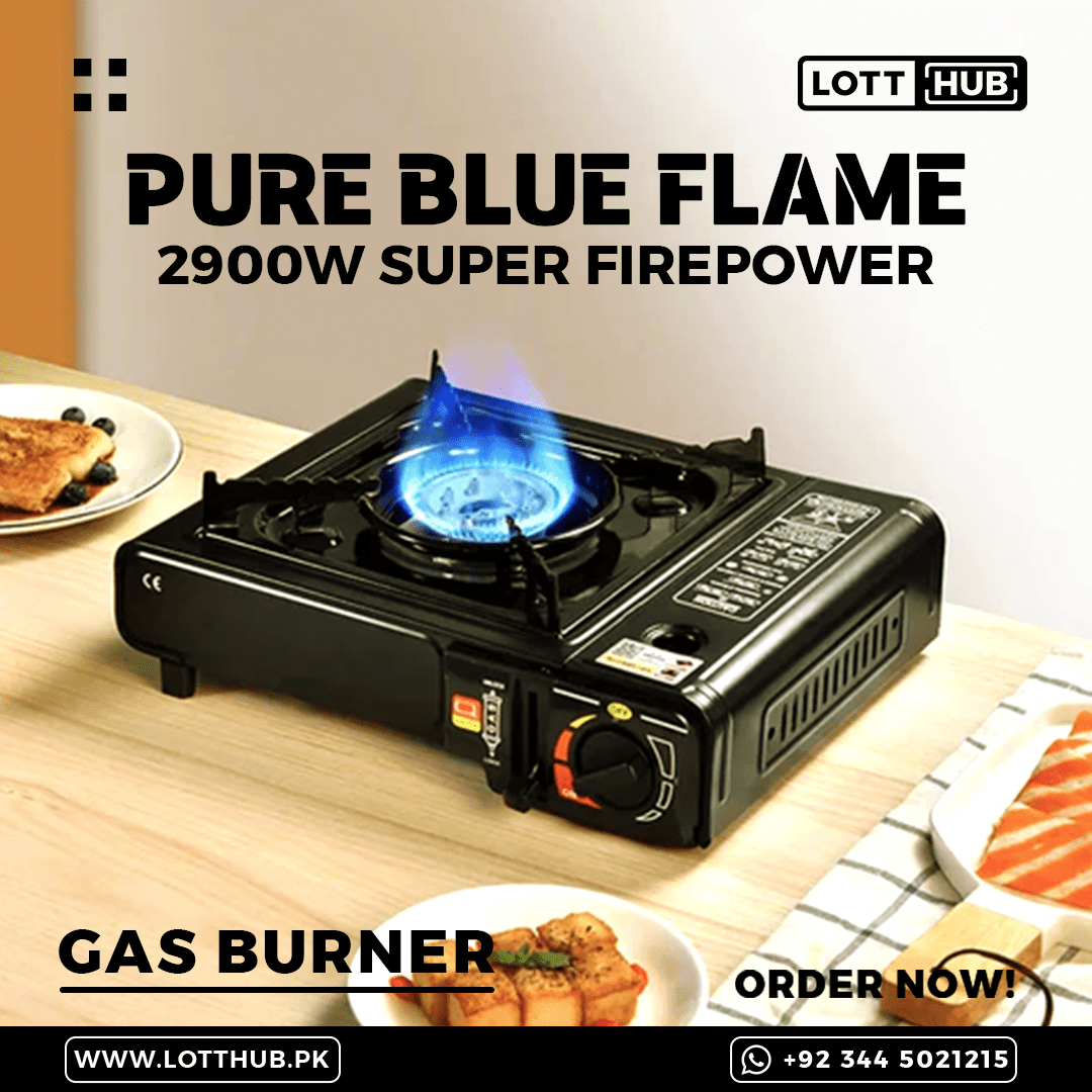 Portable Gas Burner Stove With 1 Gas Bottle