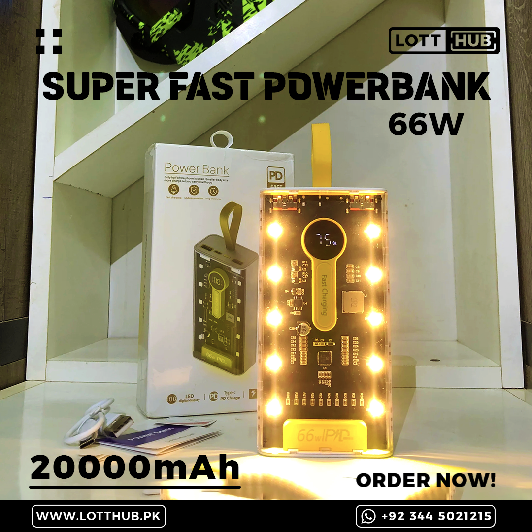 Premium  66W Fast Powerbank 20000mAh