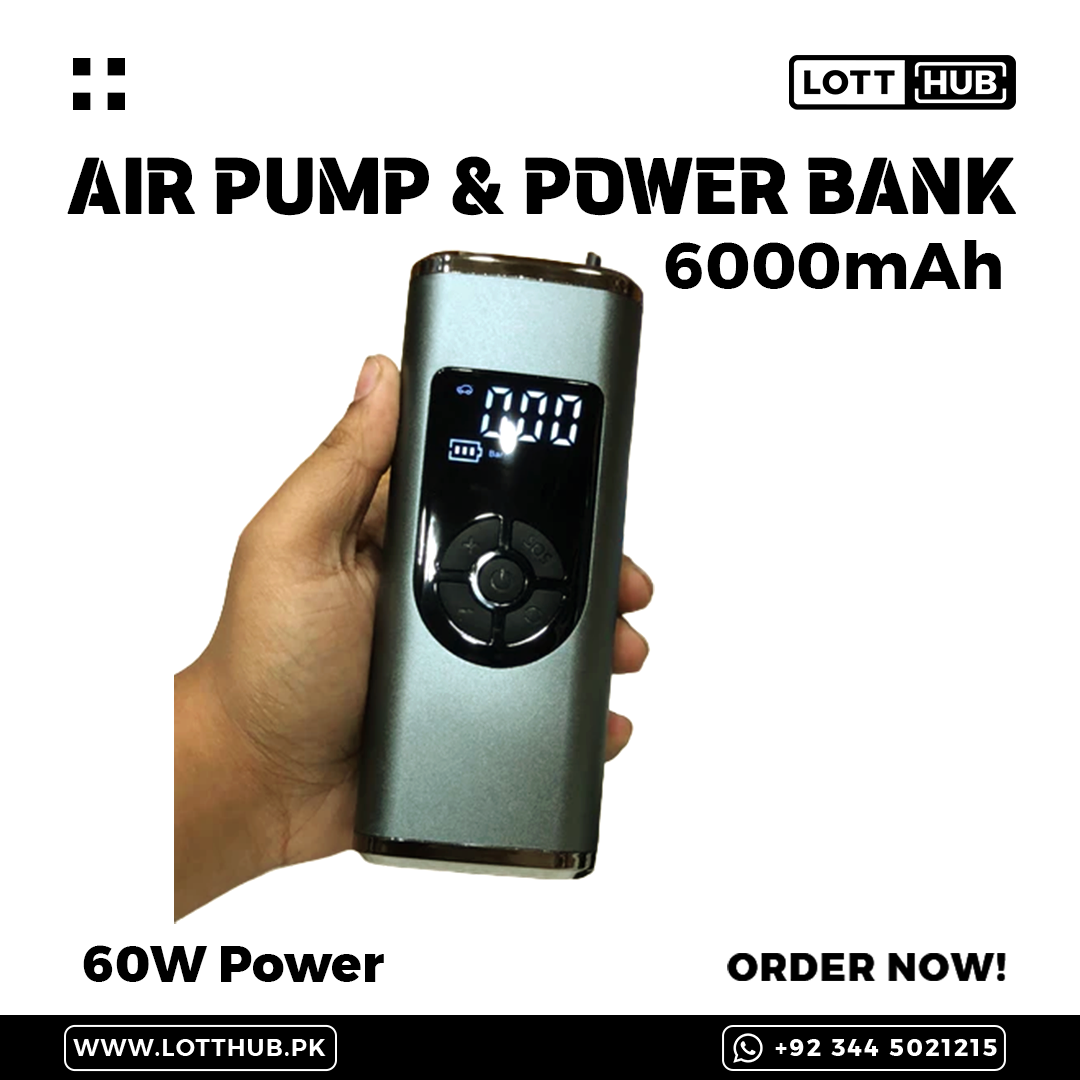 Lot Imported Rechargeable Wireless Air Pump and Powerbank