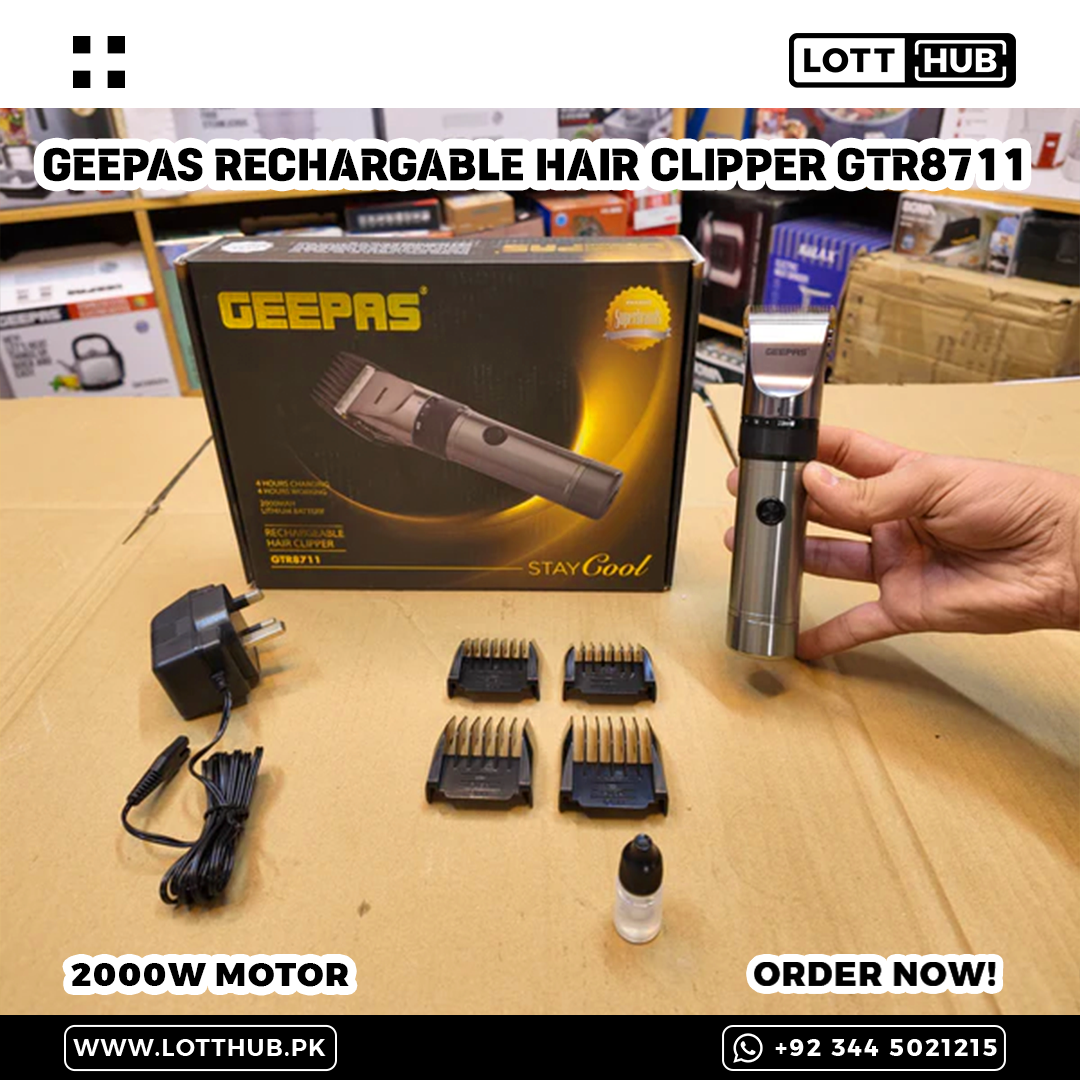 Geepas Rechargable Hair Clipper GTR8711