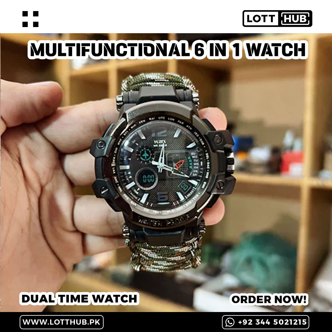 Lot Imported 6-in-1 Multifunctional Paracord Watch