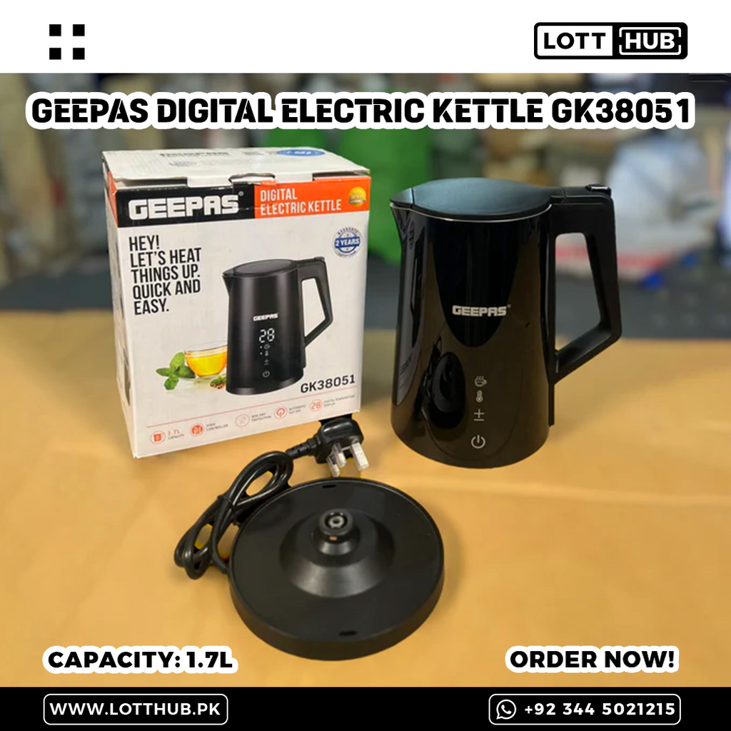 Geepas Digital Electric Kettle GK38051p