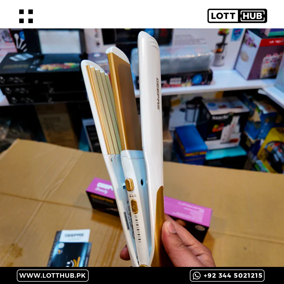 Geepas 2-in-1 Ceramic Hair Straightener