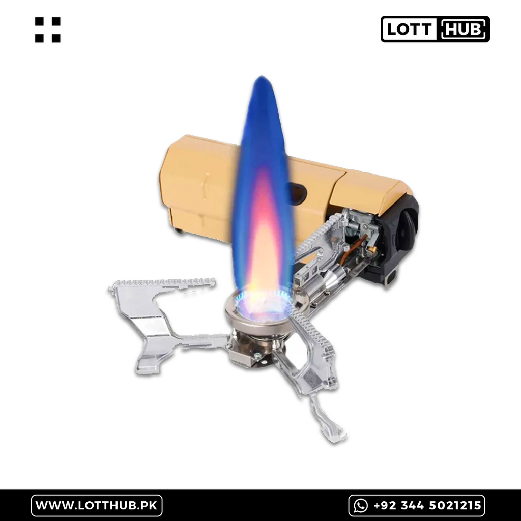 Portable Folding Gas Stove With Butane Can