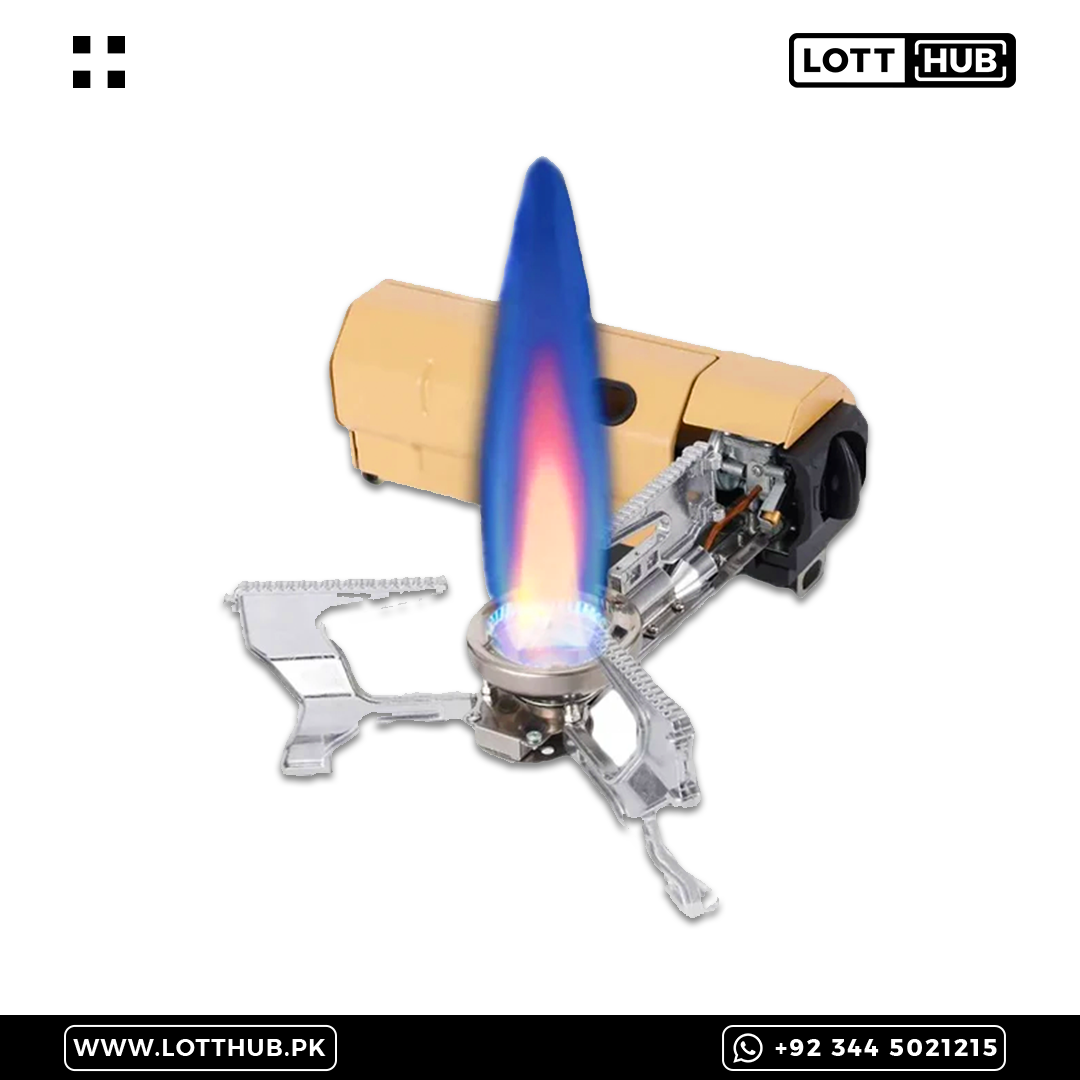 Portable Folding Gas Stove With Butane Can