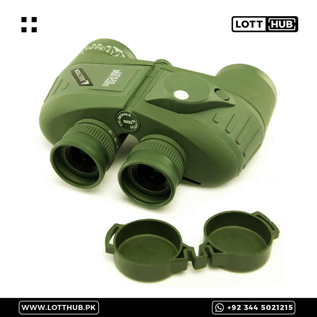 BOSTRON 10X50 BINOCULARS | WATERPROOF TELESCOPE WITH COMPASS | NIGHT VISION