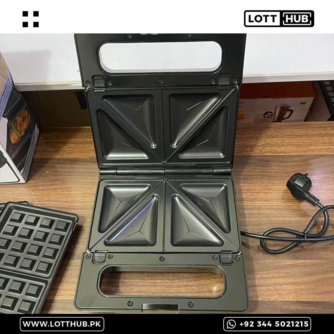 Brasil Lot Imported Black Decker 3-in-1 Snack Maker