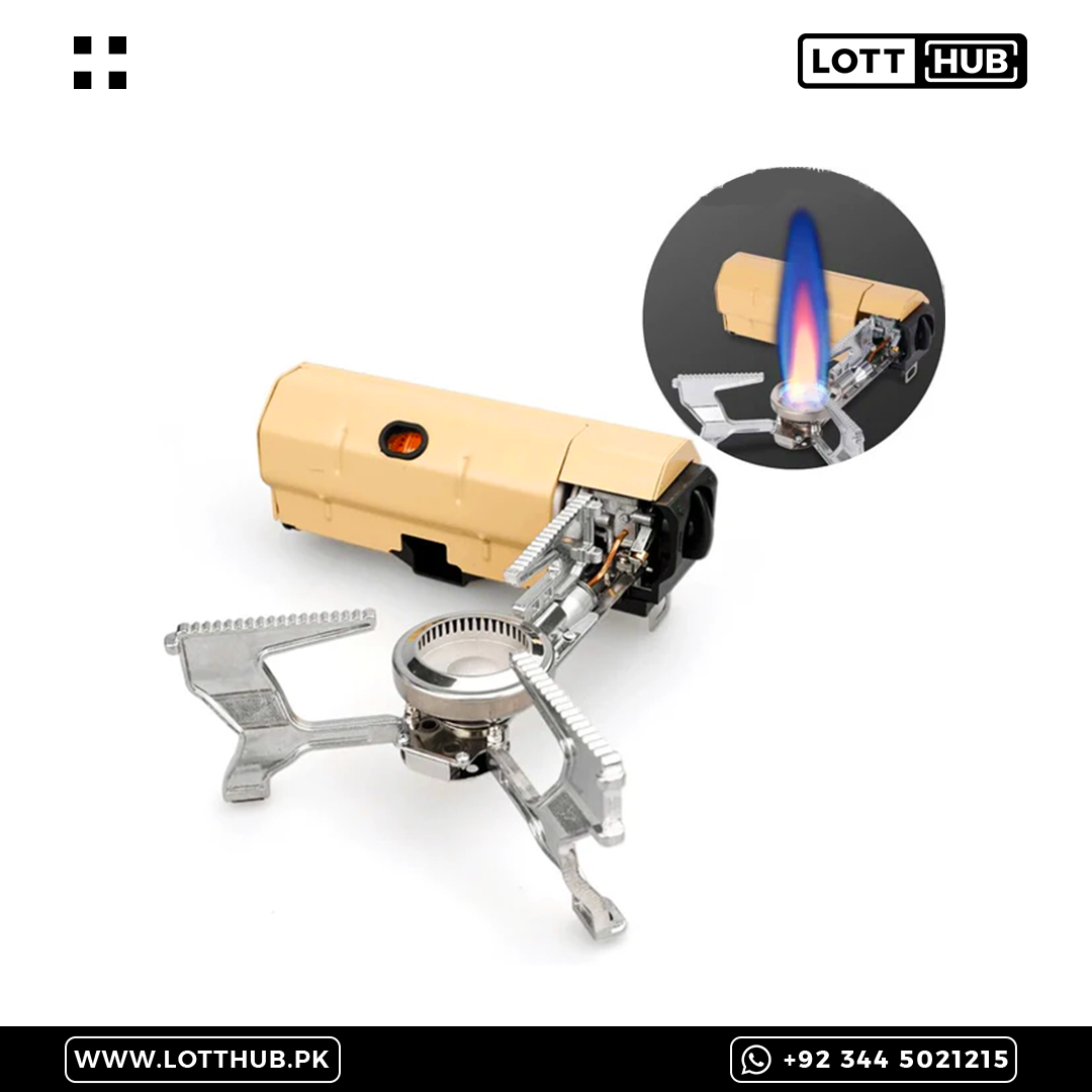 Portable Folding Gas Stove With Butane Can