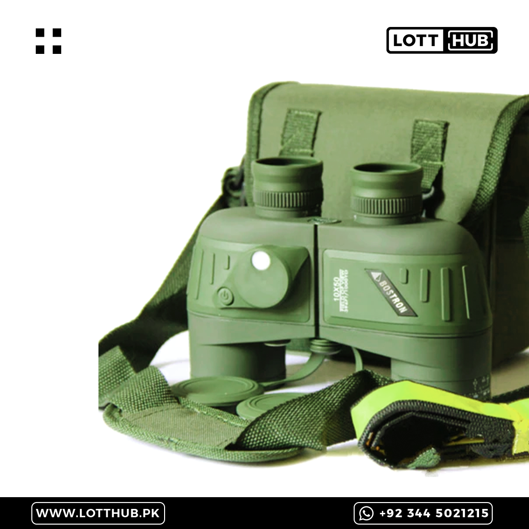 BOSTRON 10X50 BINOCULARS | WATERPROOF TELESCOPE WITH COMPASS | NIGHT VISION