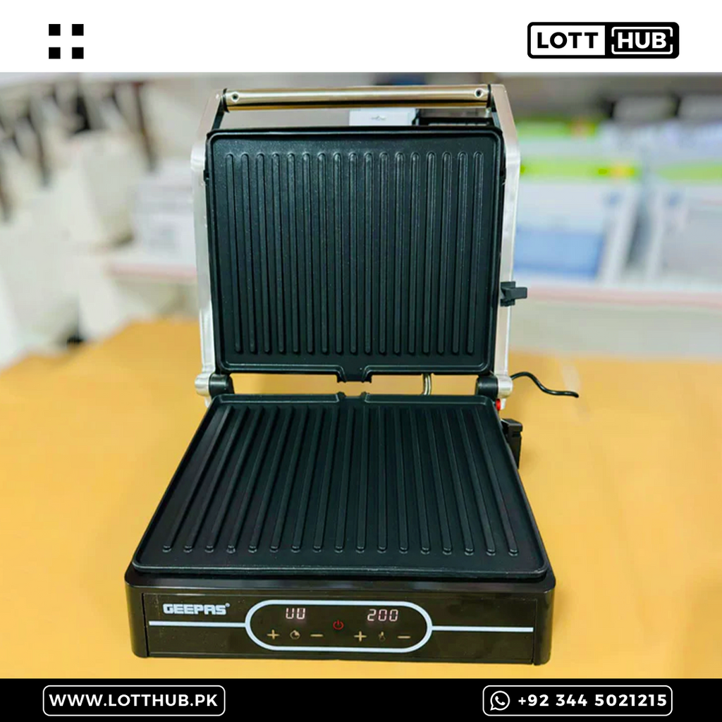 Geepas Digital Stainless Steel Grill Maker GGM36557