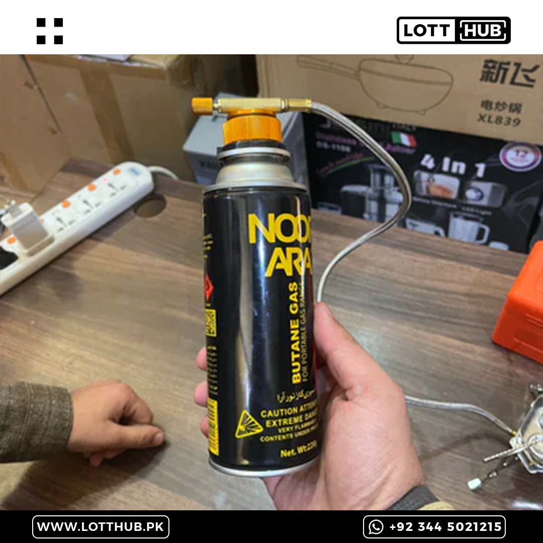 Camping Folding Stove with 1 Gas Bottle