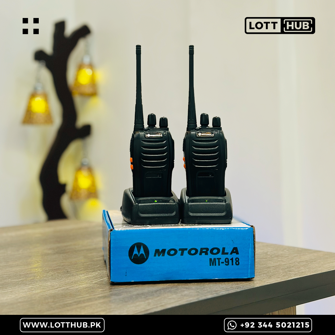 MOTOROLA MT-918 WALKIE TALKIE - 2 TO 4 KM RANGE - PAIR