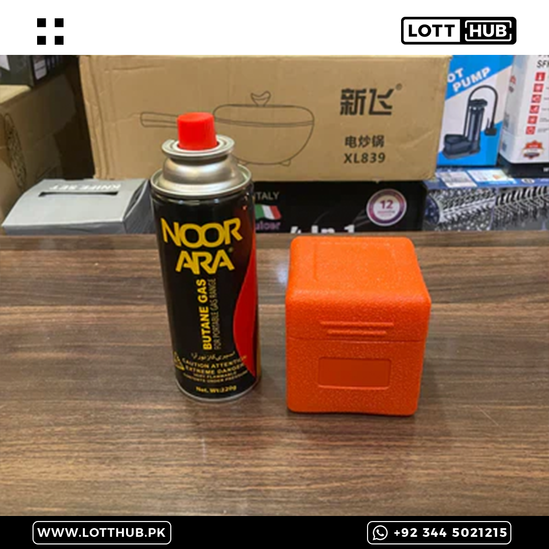 Camping Folding Stove with 1 Gas Bottle