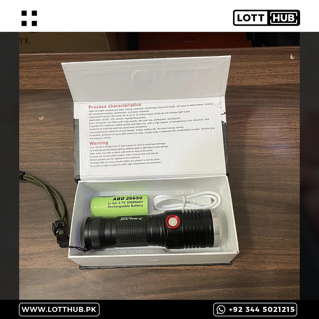 X900  Rechargeable Flash Light Torch