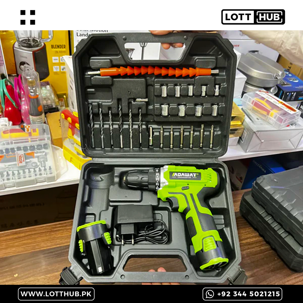 Adawat Portable Rechargeable Drill Set | 12 Volts