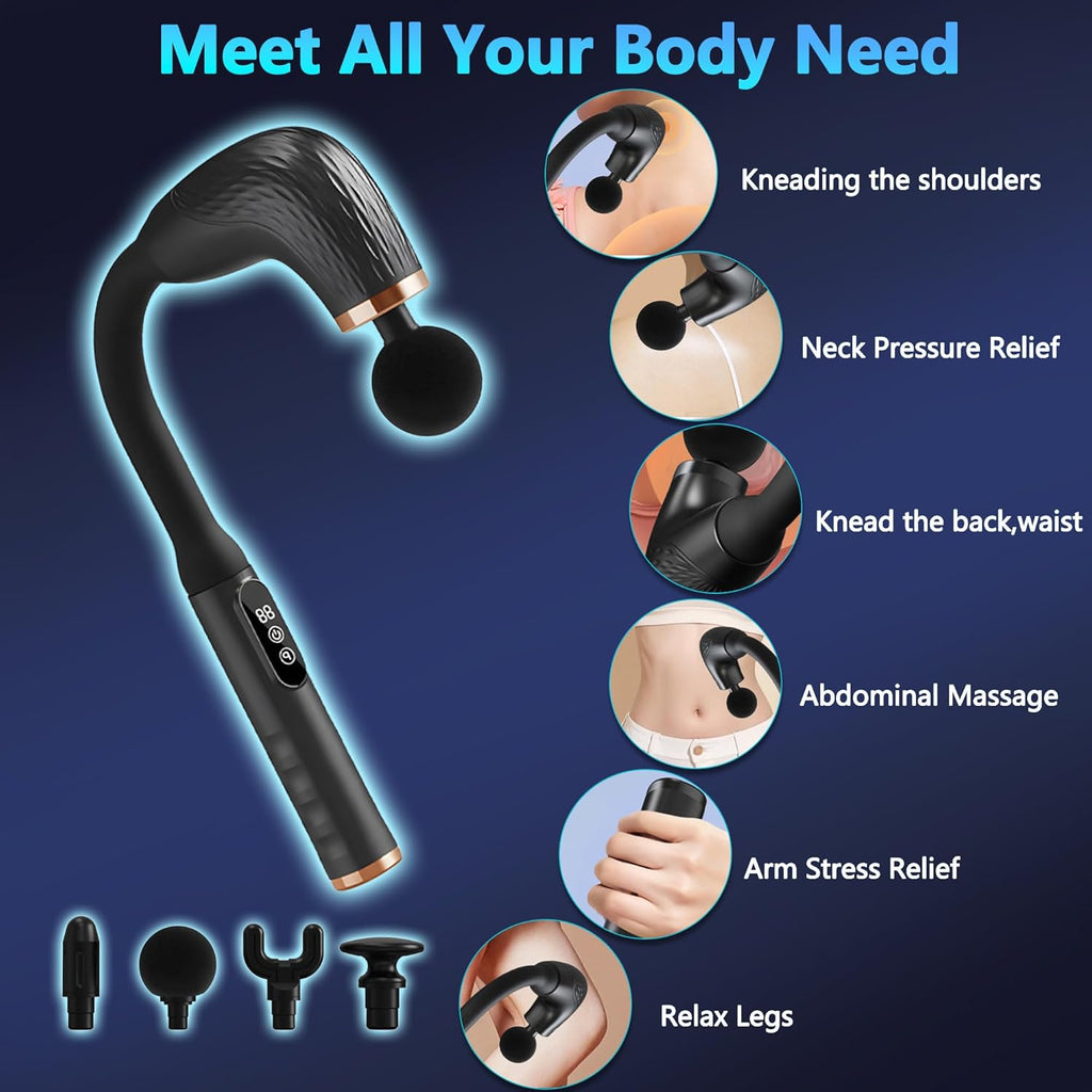 Electric Deep Body Massager with Upgraded Extension Handle ┃6 Speed Levels