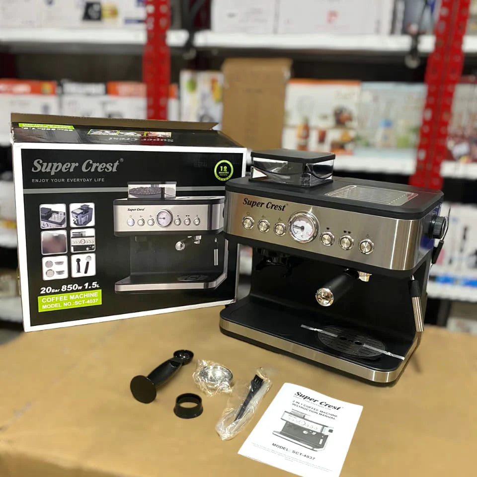 SUPER CREST 2 in 1 Big Size Coffee Machine 850W