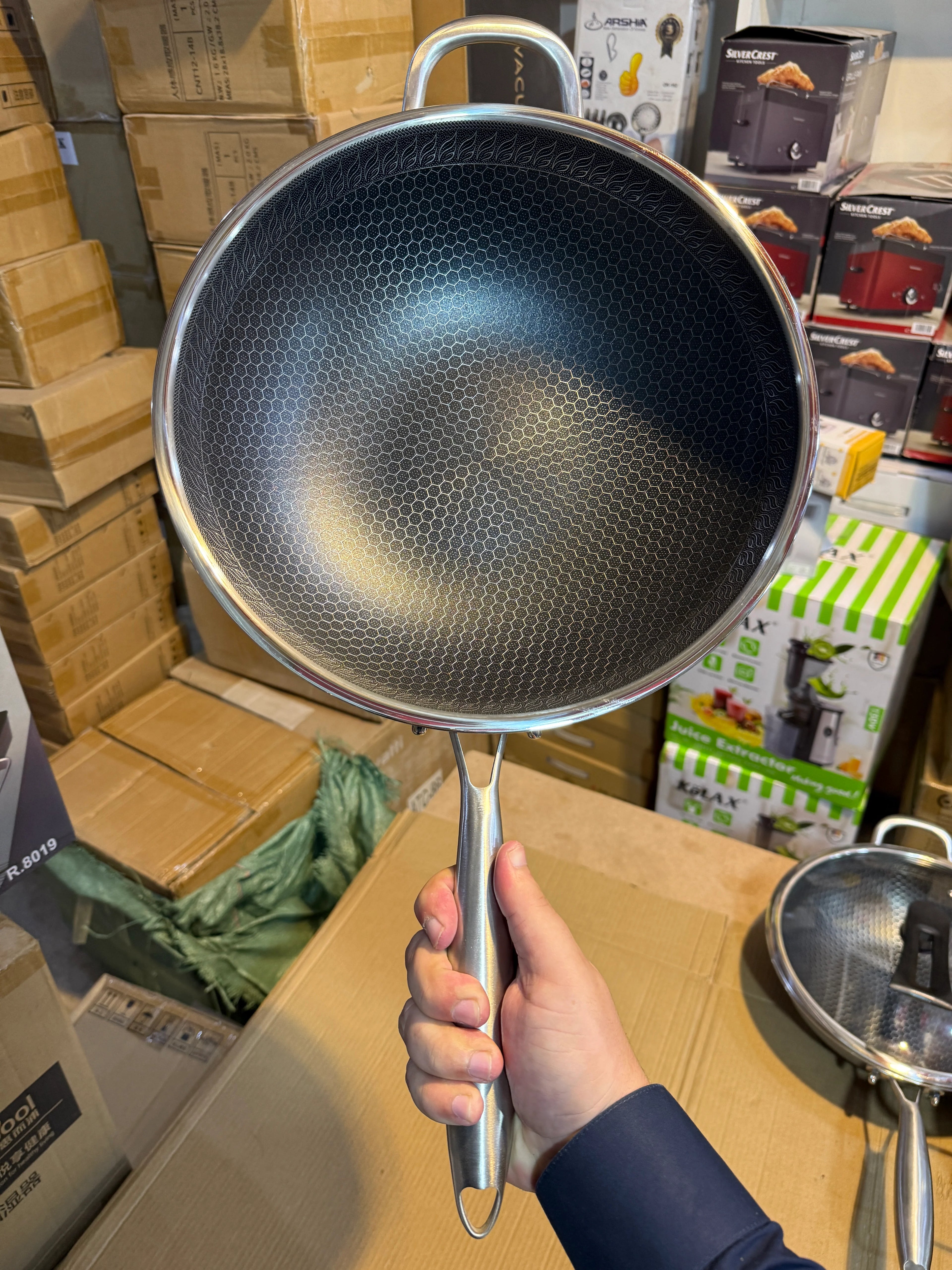 Germany Imported Laser Coated Deep Fry Pan