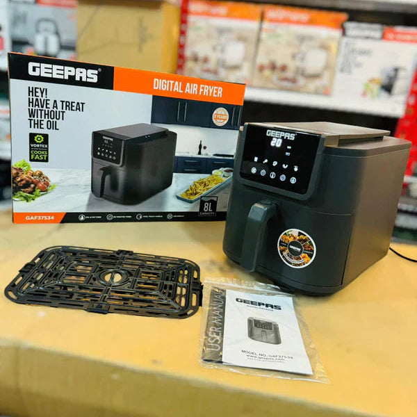 GEEPAS 8L Digital Air Fryer 1700W-37534