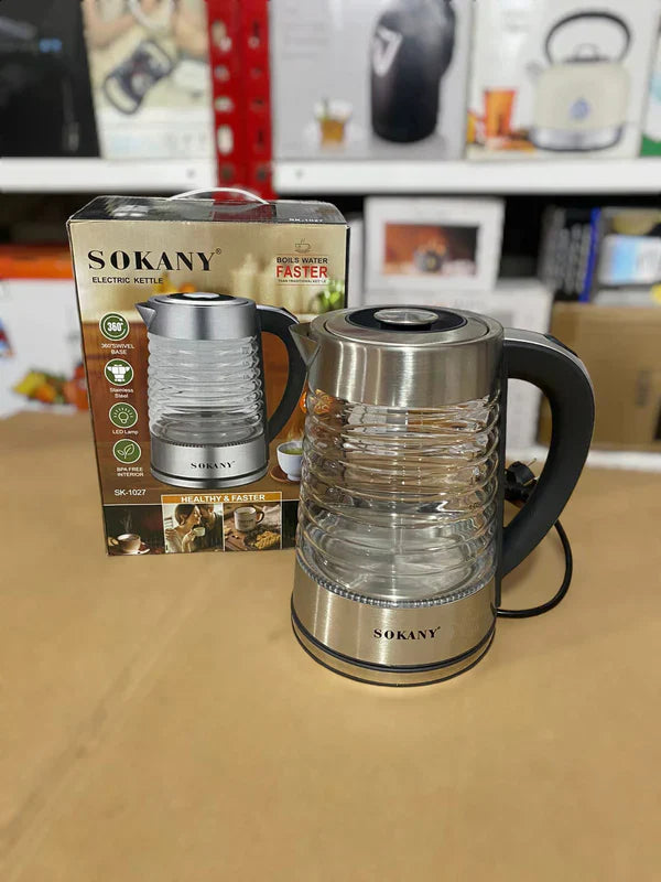 Sokany Electric Glass Kettle 2.2L