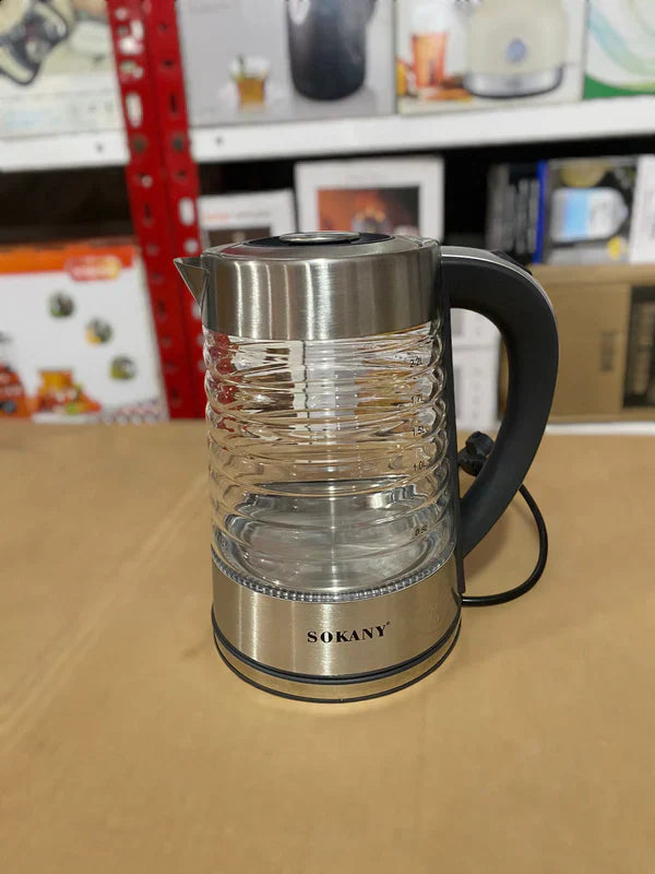 Sokany Electric Glass Kettle 2.2L