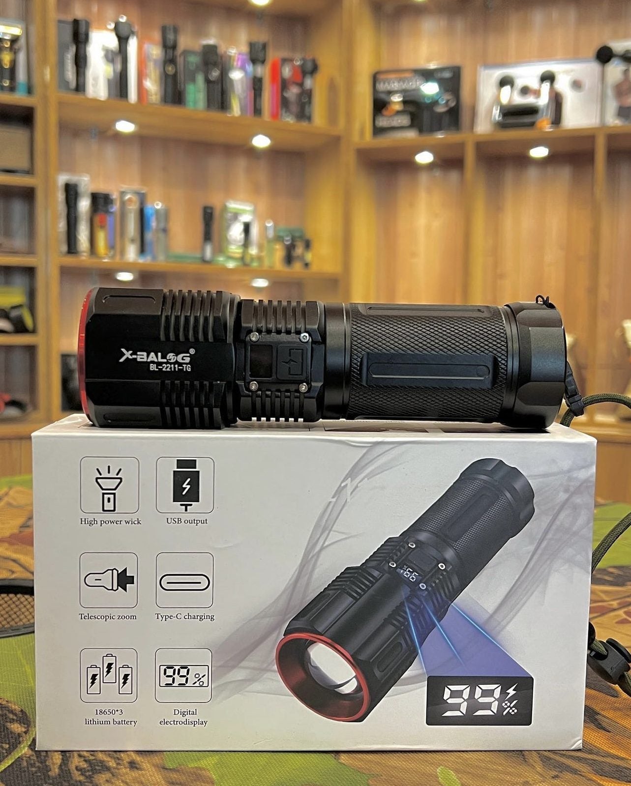 1.5 KM Range X-Balog Heavy Duty Torch