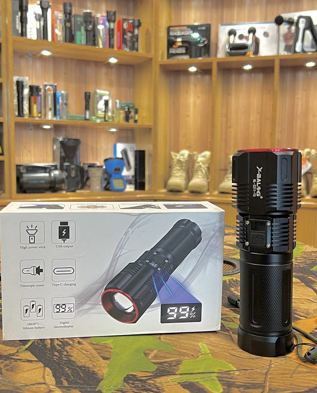 1.5 KM Range X-Balog Heavy Duty Torch