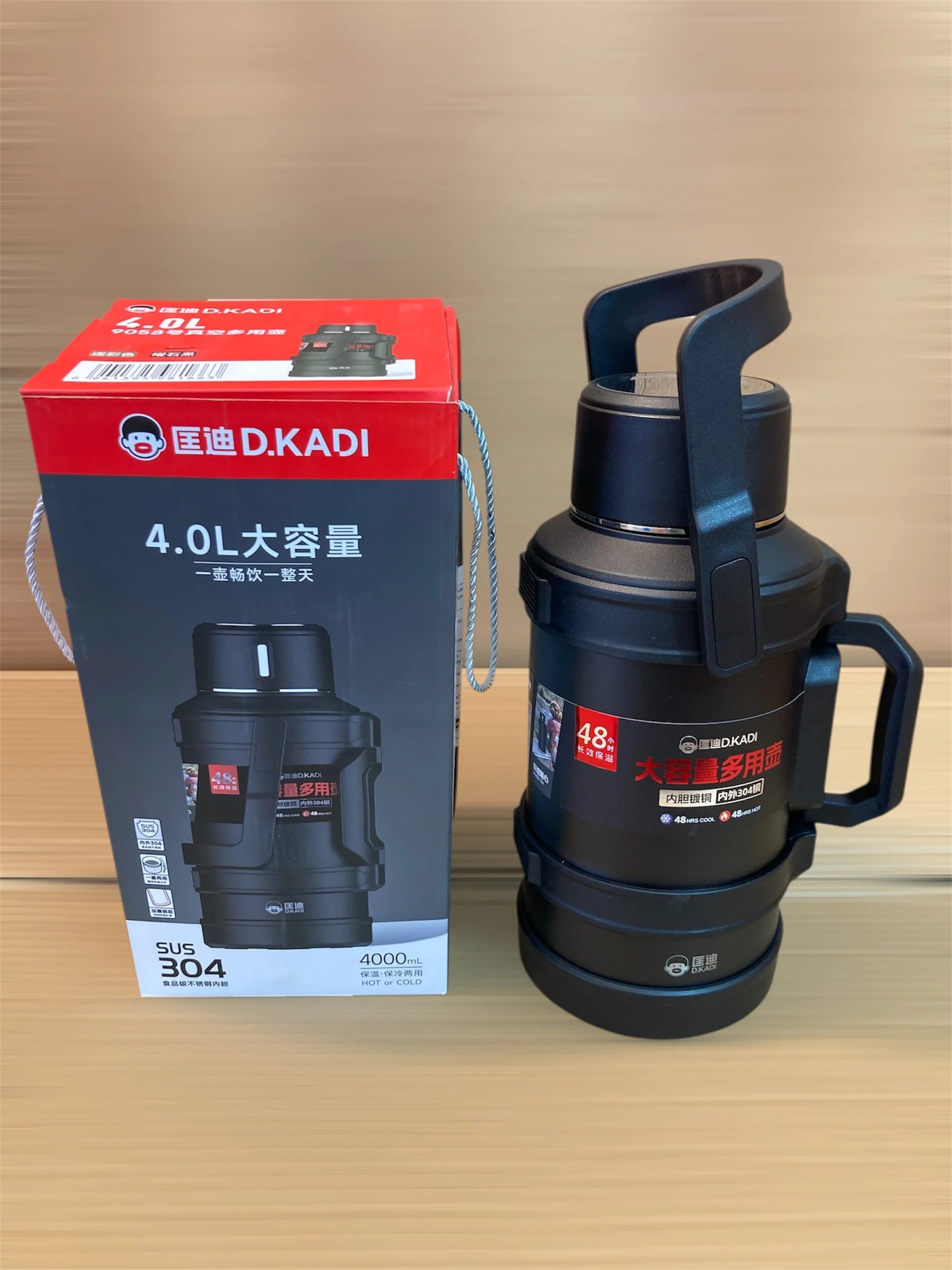 D.Kadi 5L Travel Thermos – 24–48Hrs Hot & Cold, Heavy-Duty for Outdoors