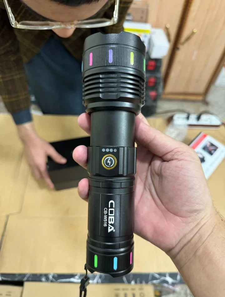 Lot Imported COBA High Beam Led Flashlight With 2-3 km Range