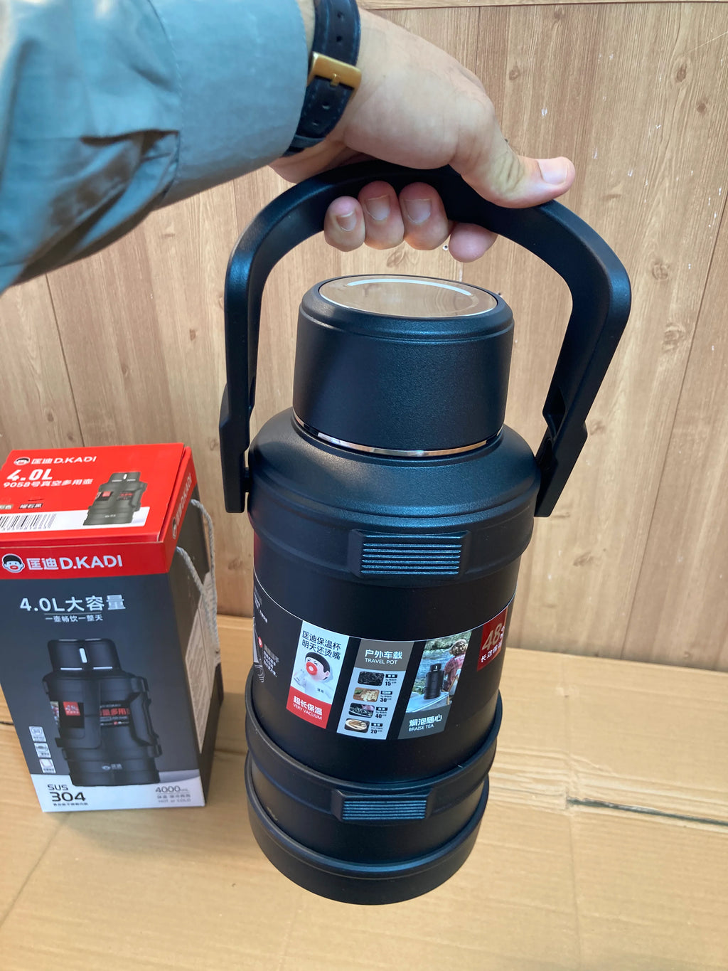 D.Kadi 5L Travel Thermos – 24–48Hrs Hot & Cold, Heavy-Duty for Outdoors