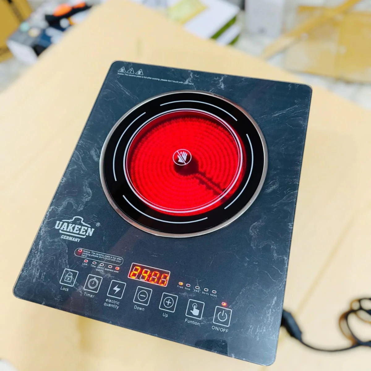 Germany Imported Uakeen Crystal Glass Hot plate ZL-2604