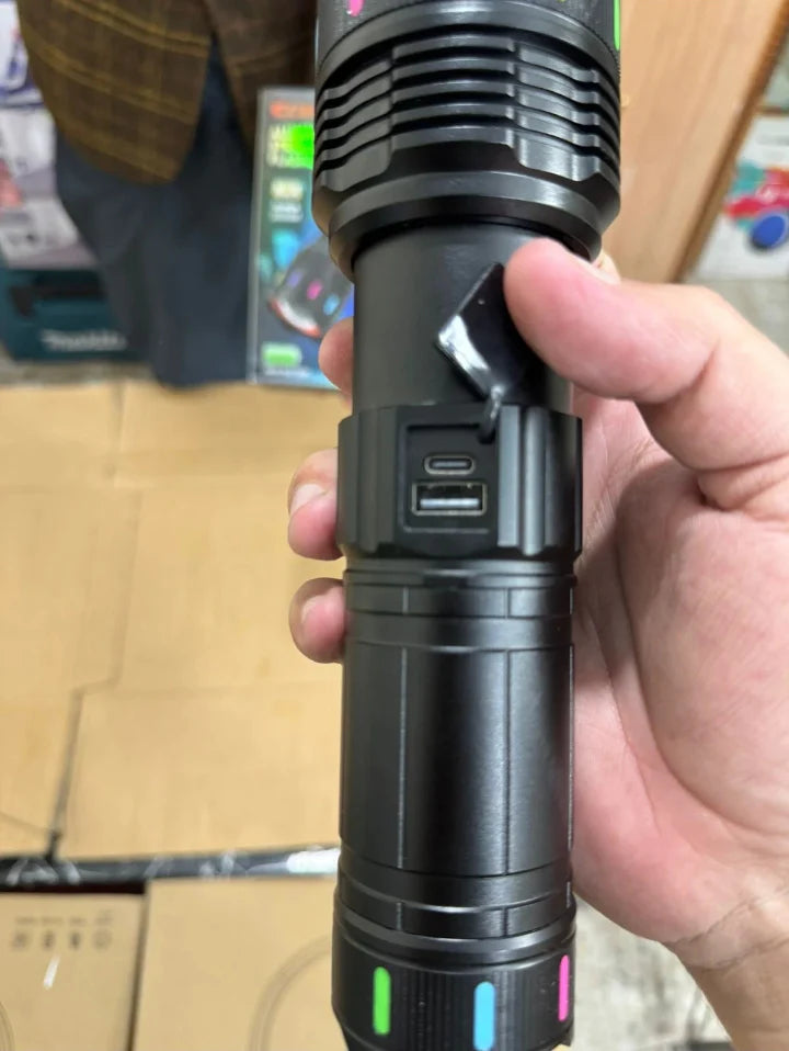 Lot Imported COBA High Beam Led Flashlight With 2-3 km Range