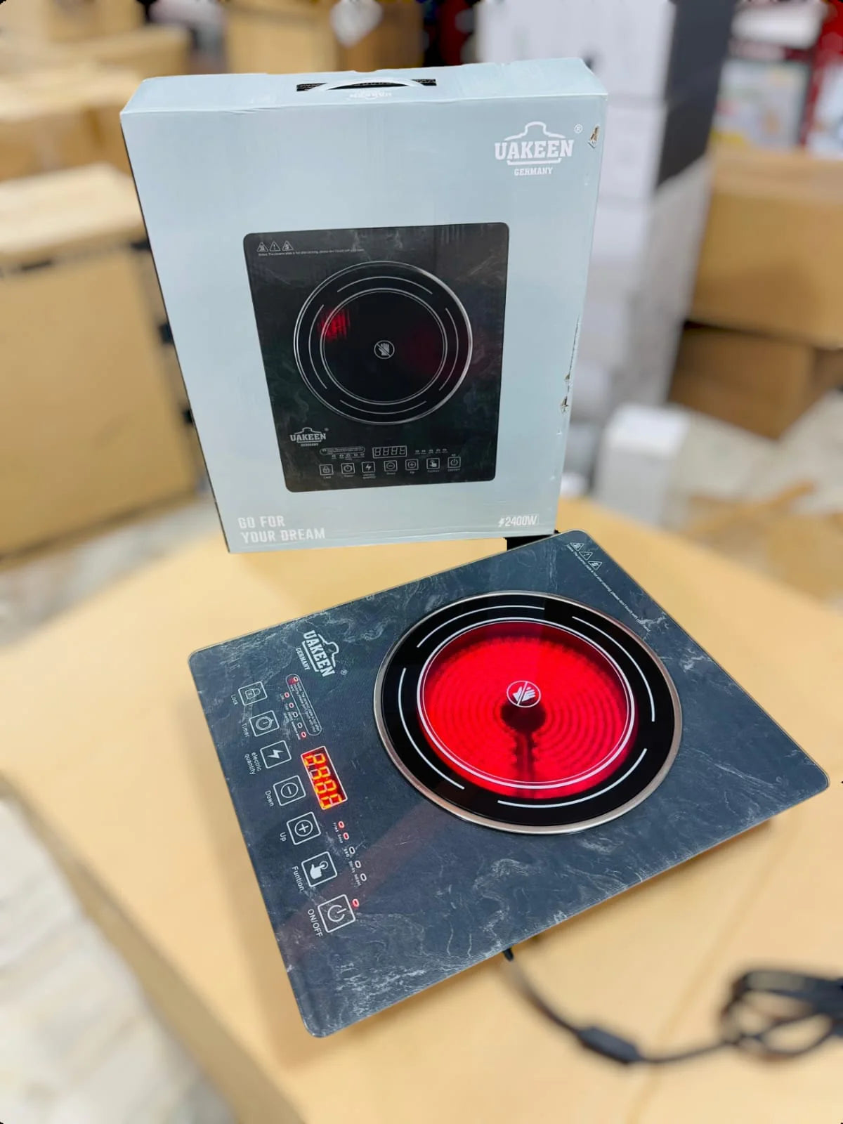 Germany Imported Uakeen Crystal Glass Hot plate ZL-2604