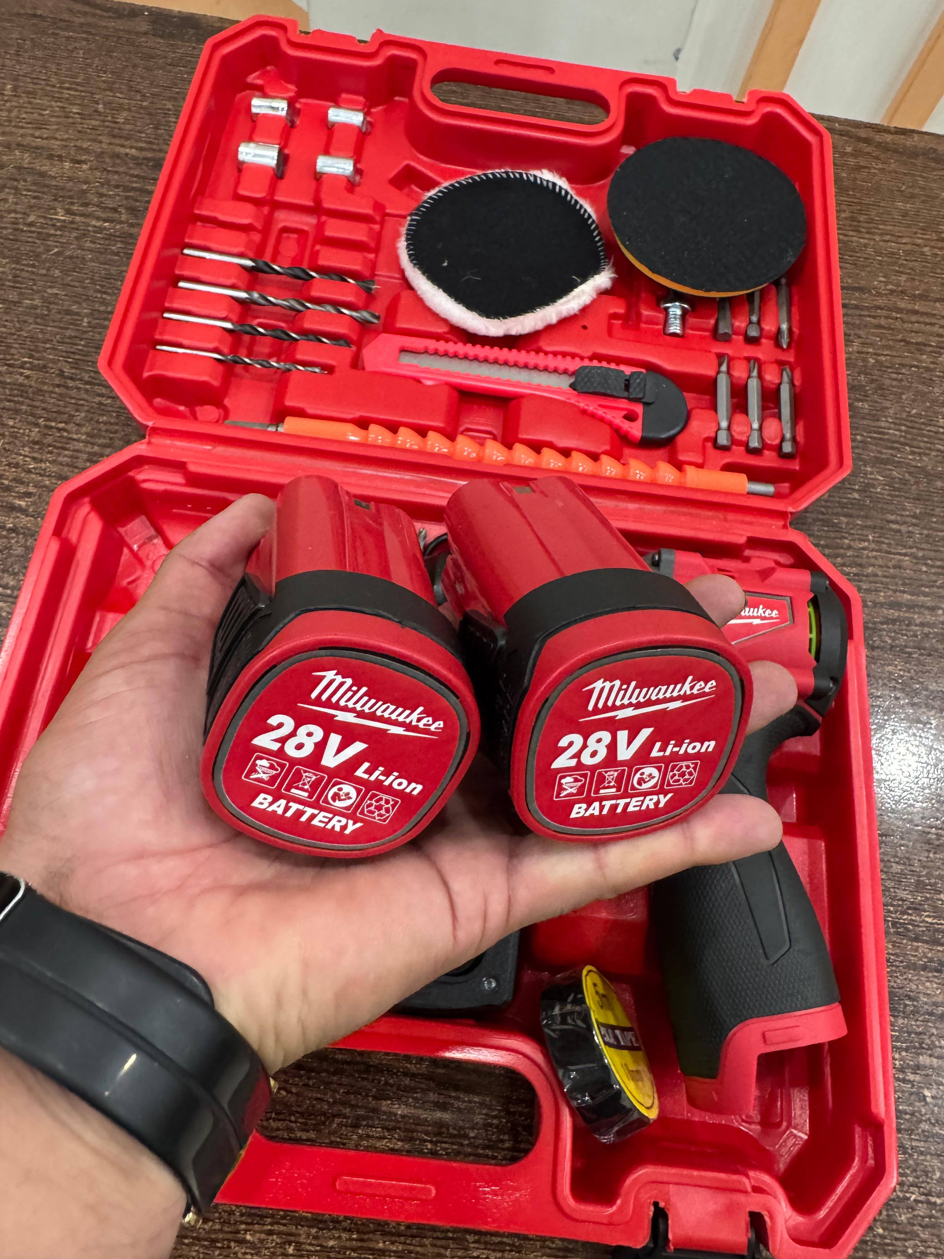 Milwaukee Brushless 28V Drill machine with Toolkit