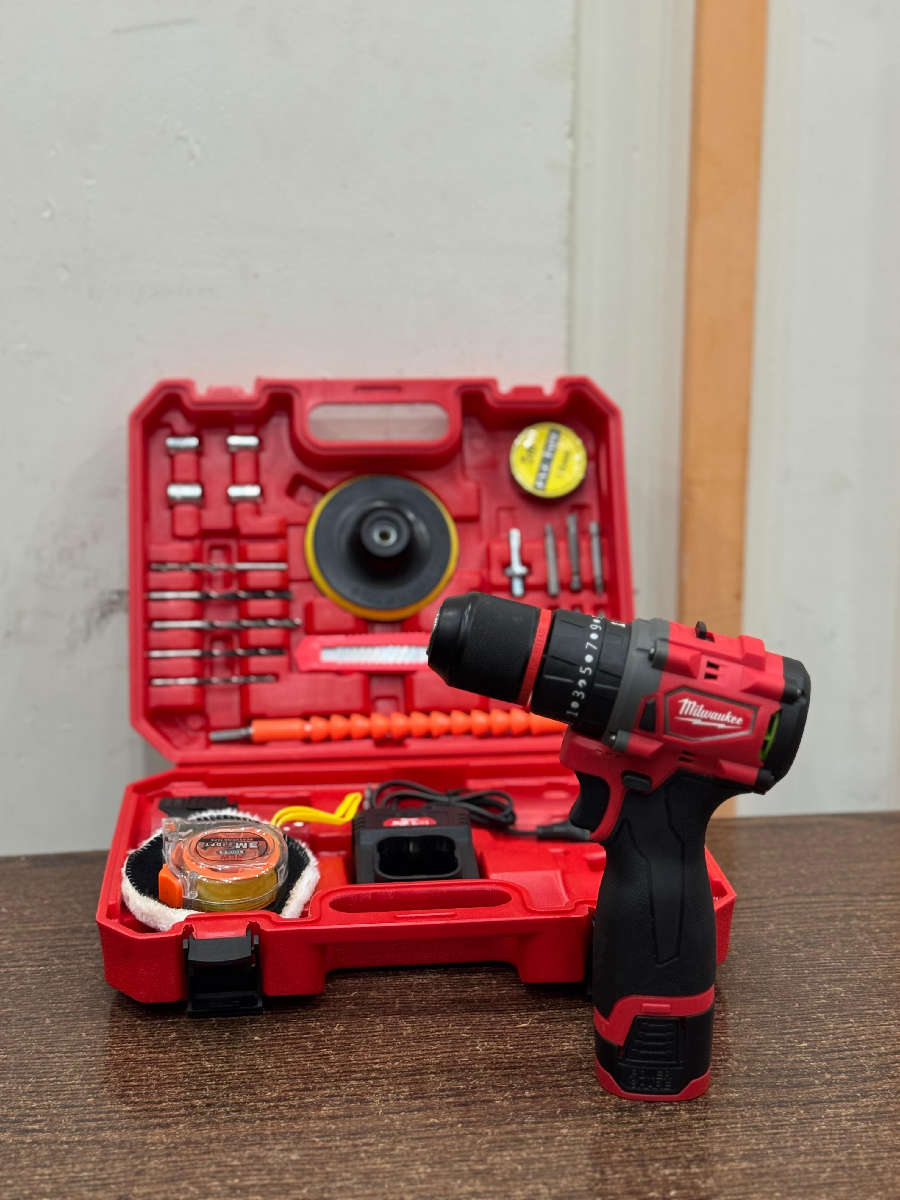 Milwaukee Brushless 28V Drill machine with Toolkit
