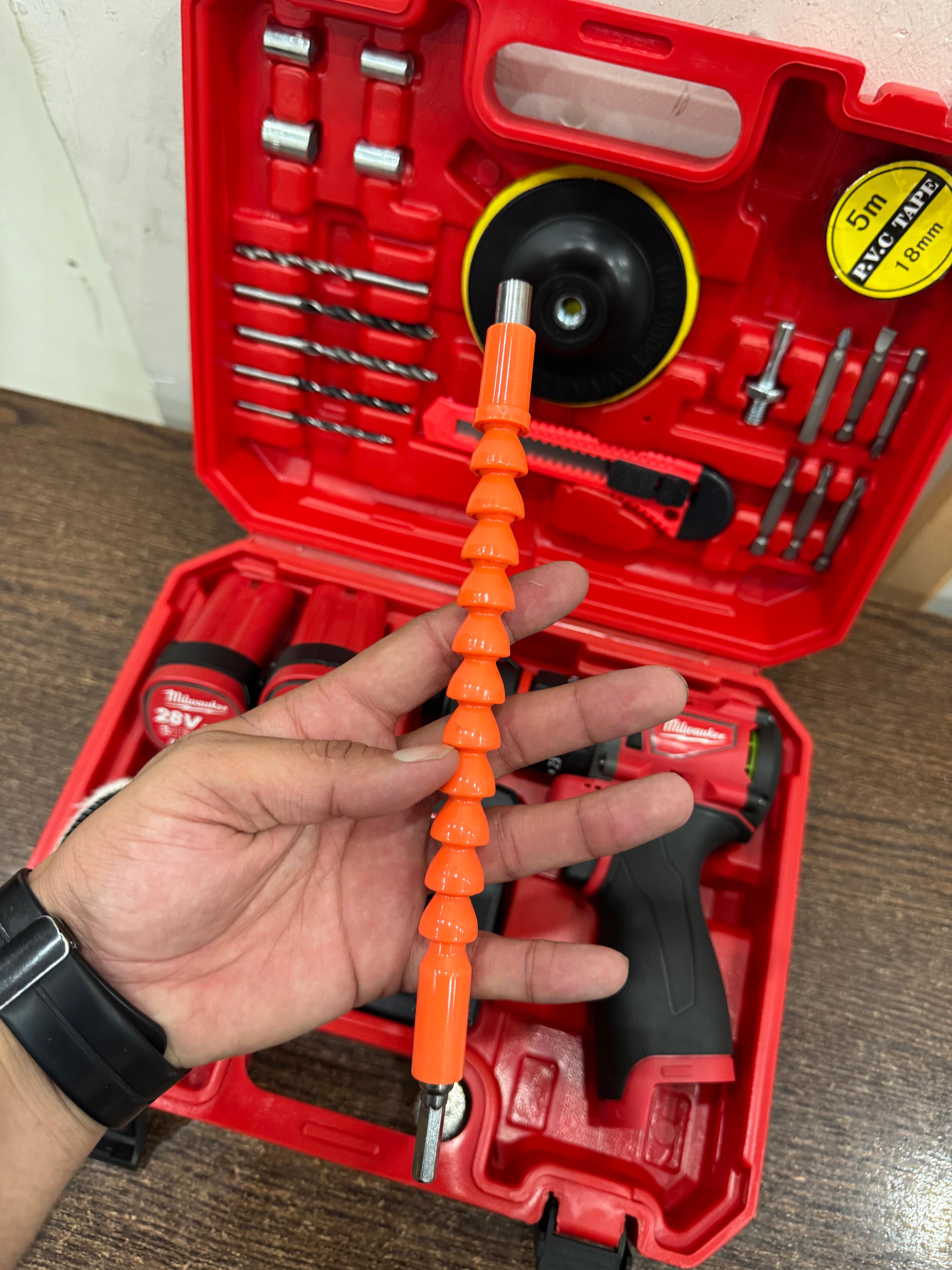 Milwaukee Brushless 28V Drill machine with Toolkit