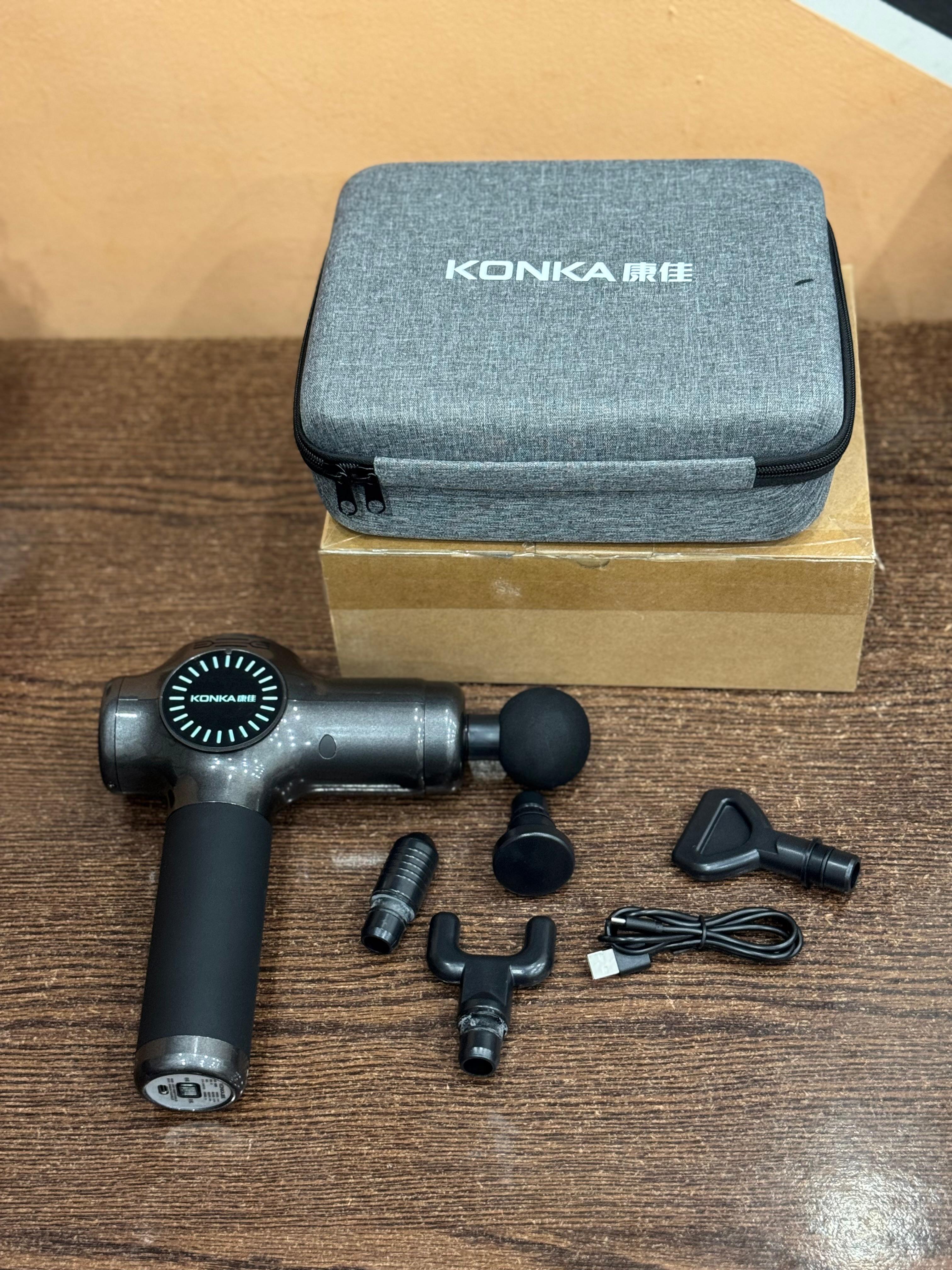 Konka Handheld Muscle Massager – 30-Speed & 5 Heads
