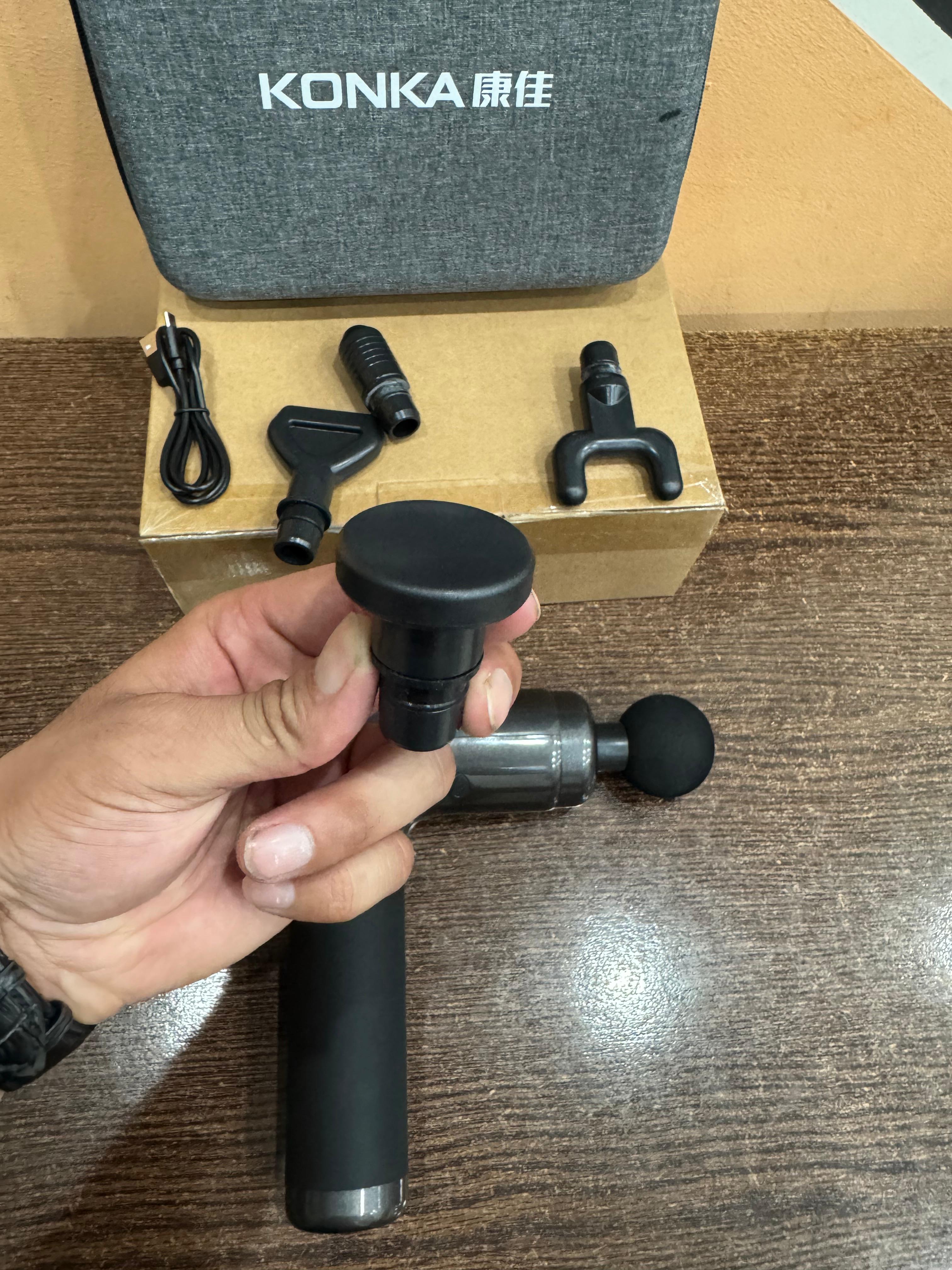 Konka Handheld Muscle Massager – 30-Speed & 5 Heads