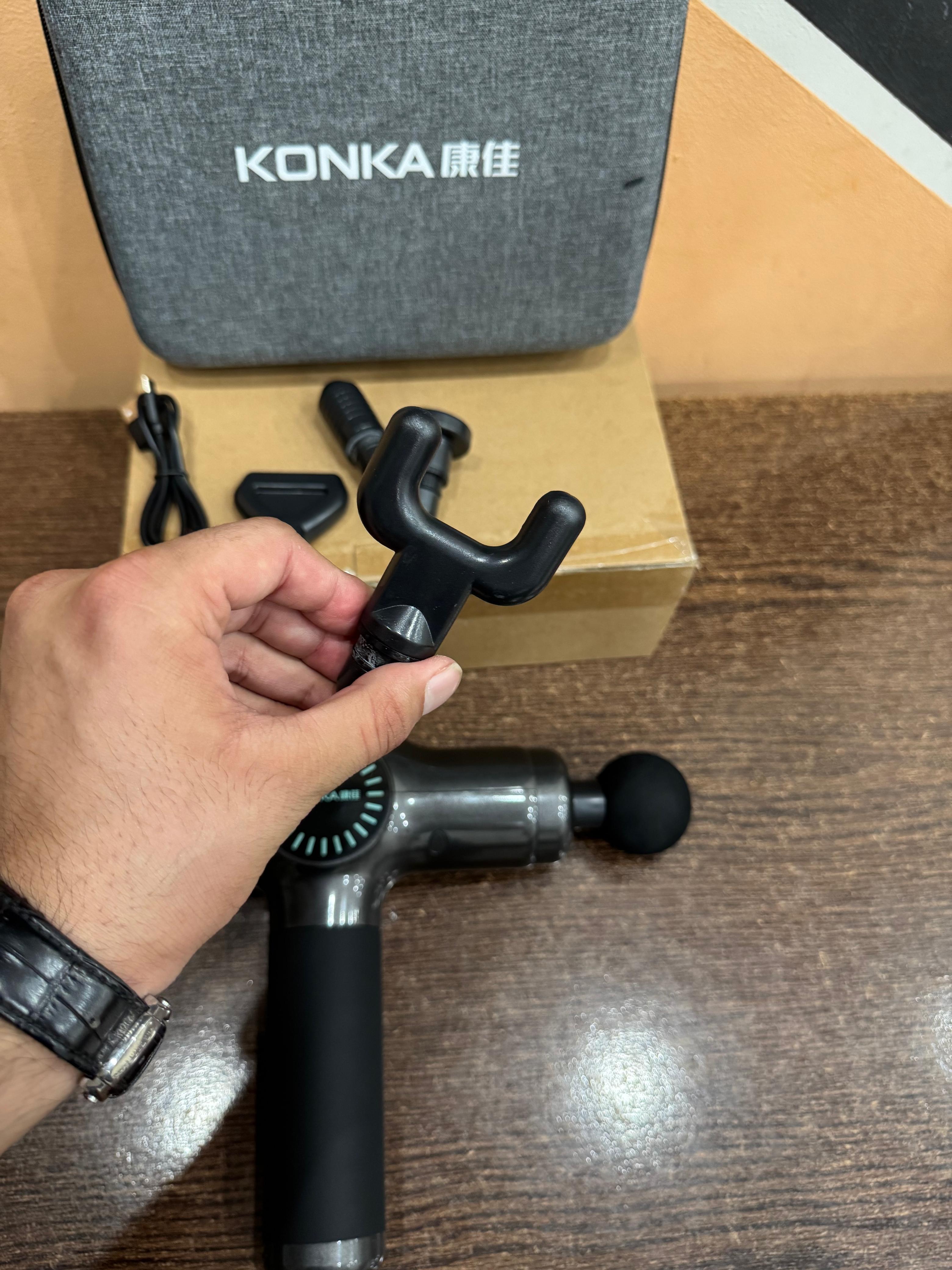 Konka Handheld Muscle Massager – 30-Speed & 5 Heads