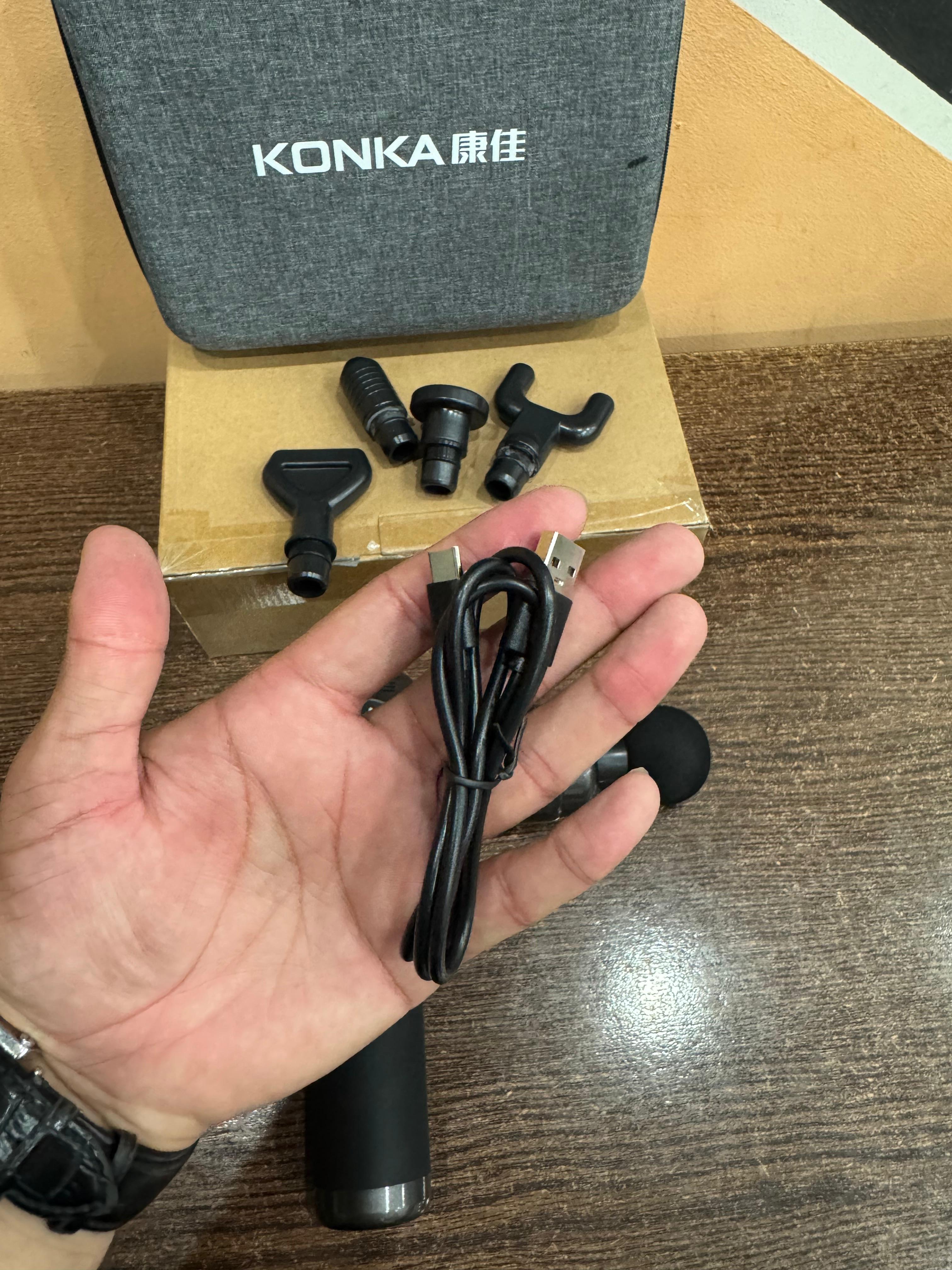 Konka Handheld Muscle Massager – 30-Speed & 5 Heads