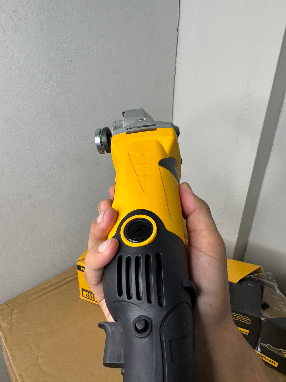 Heavy-Duty Electric Angle Grinder With Soft Grip