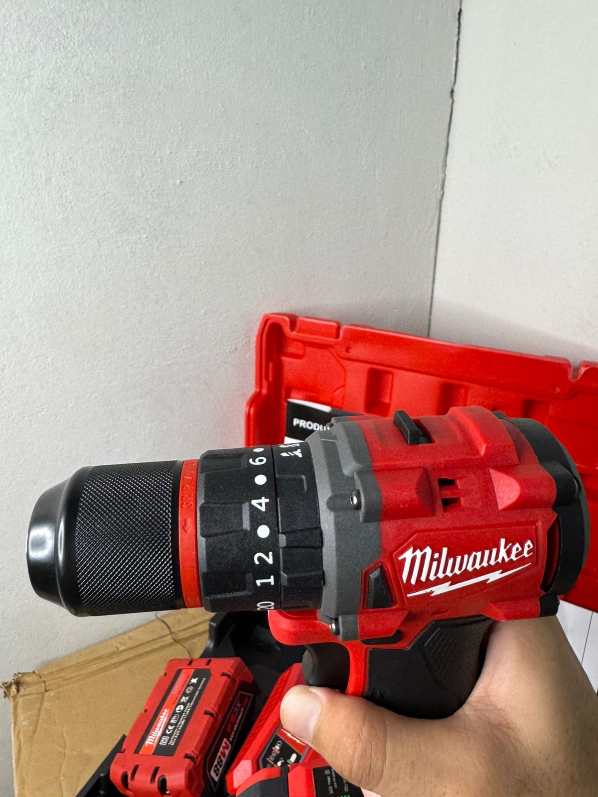 Milwaukee 88V High-Torque Brushless Drill with Dual Batteries