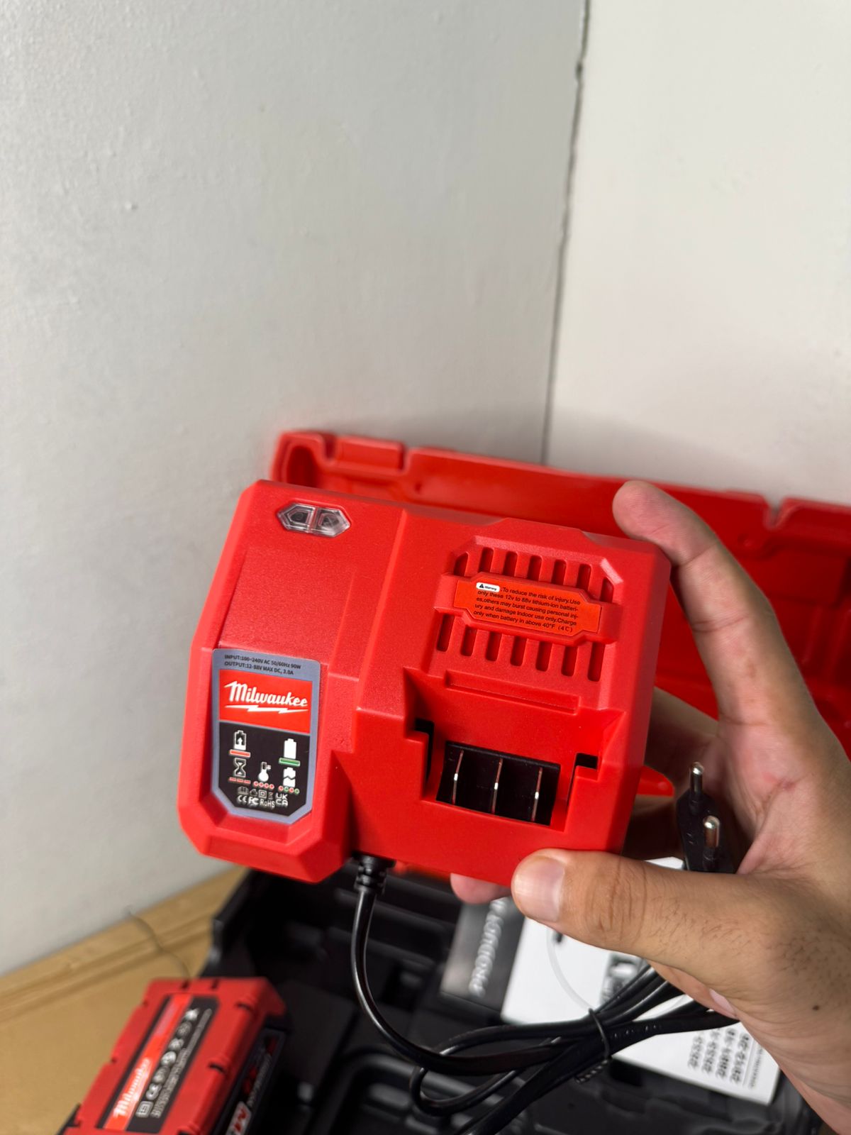 Milwaukee 88V High-Torque Brushless Drill with Dual Batteries