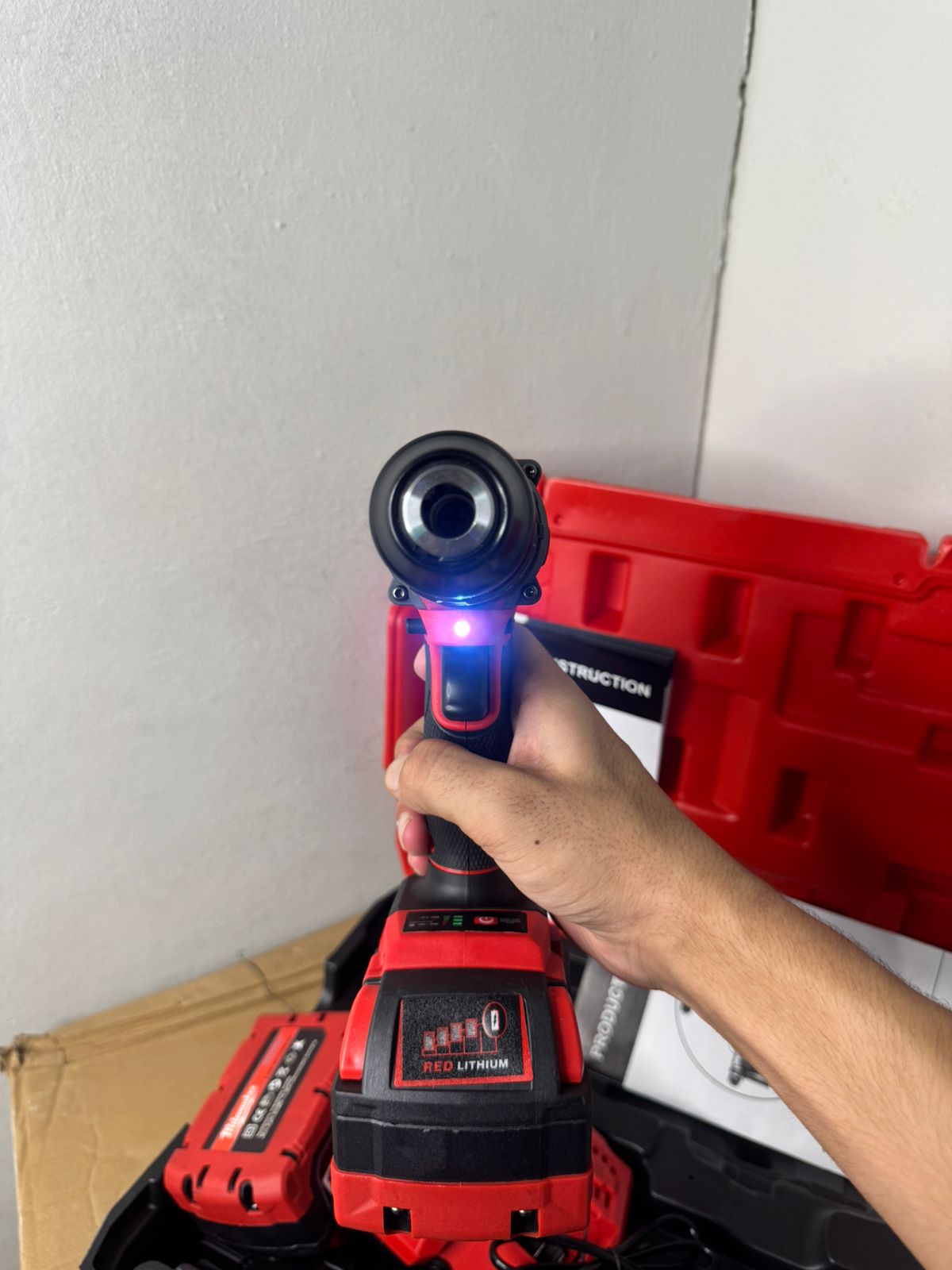 Milwaukee 88V High-Torque Brushless Drill with Dual Batteries