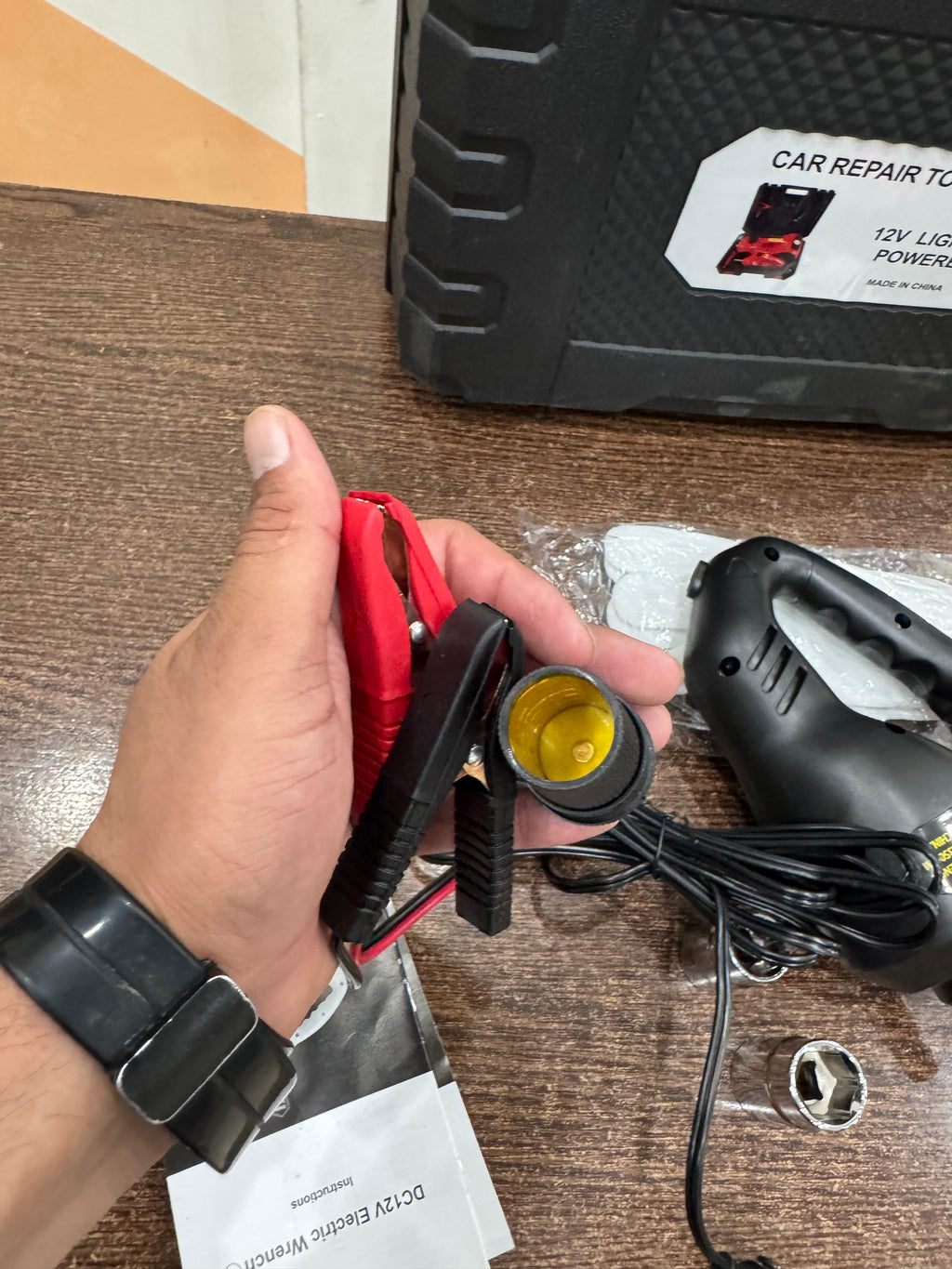 Imported 12V 3-in-1 Car Jack, Compressor & Electric Wrench Set