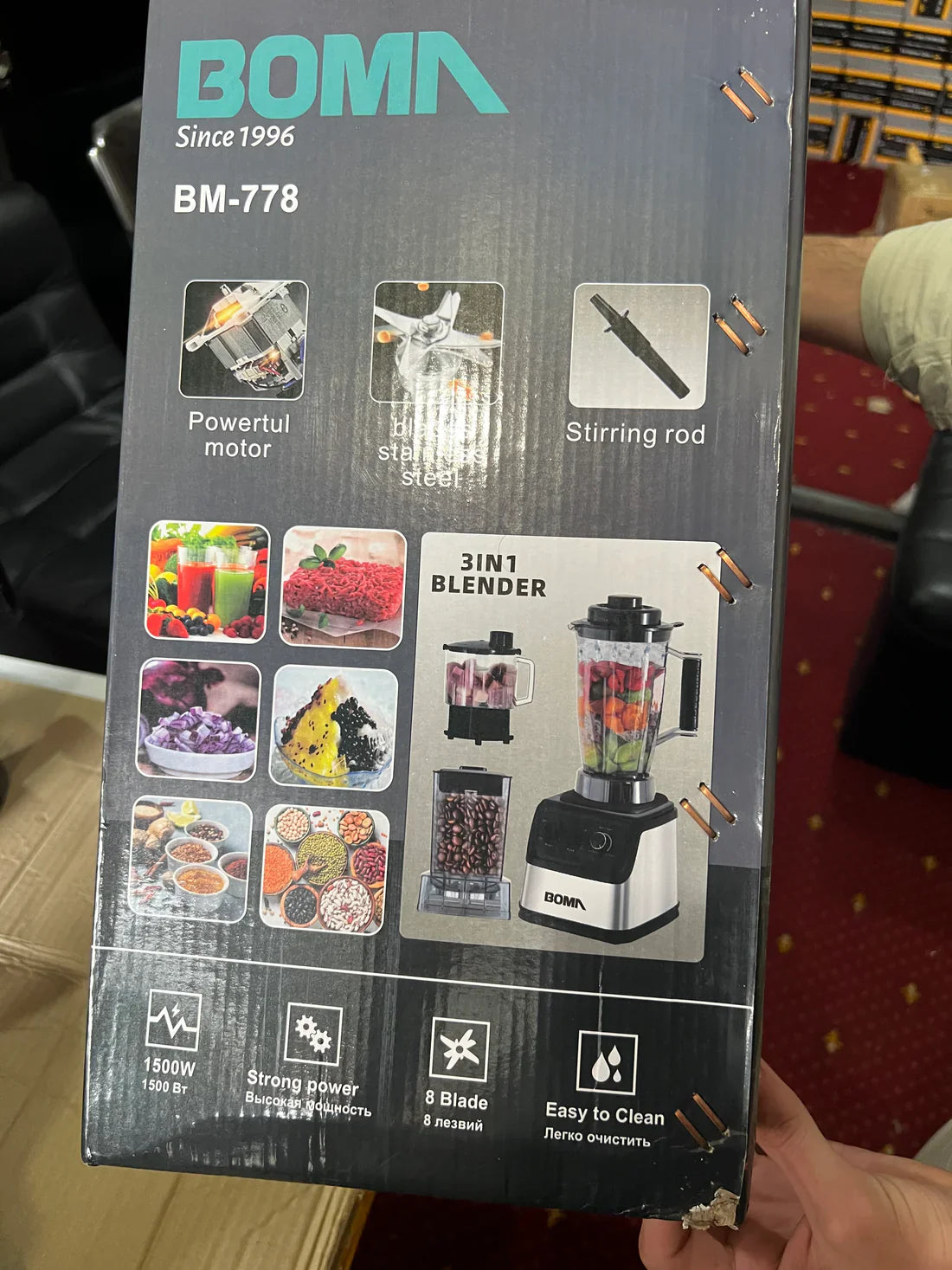 BOMA GERMANY  IMPORTED 3 IN 1  BLENDER&JUICER