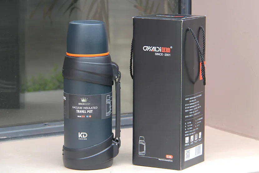 2L/2.5L Imported Travel Thermos Flask | 12 Hours Working