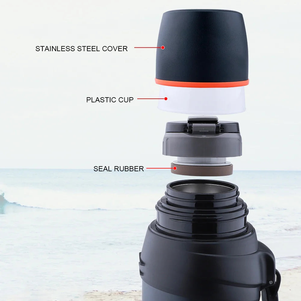 2L/2.5L Imported Travel Thermos Flask | 12 Hours Working